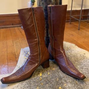 Western cowboy boots brown size 9